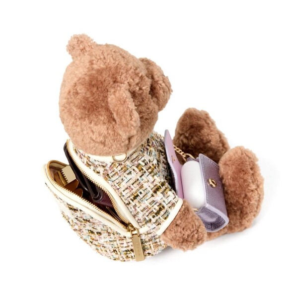 New Kate Spade Oh What Fun 3D Teddy Bear Crossbody Multi - Picture 4 of 6